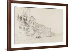 View from the Palazzo Bembo to the Palazzo Grimani-John Ruskin-Framed Giclee Print