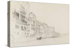 View from the Palazzo Bembo to the Palazzo Grimani-John Ruskin-Stretched Canvas