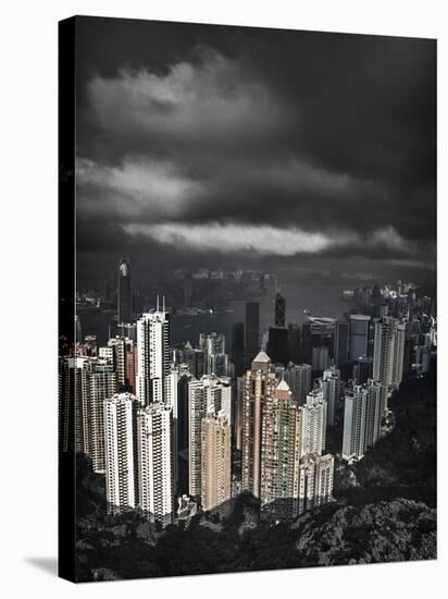 View from the Peak, Hong Kong, China-Julie Eggers-Stretched Canvas