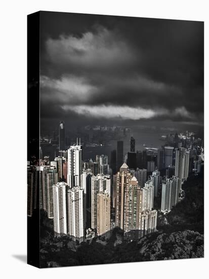 View from the Peak, Hong Kong, China-Julie Eggers-Stretched Canvas