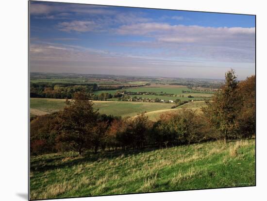 View from the Pegston Hills, of Hertfordshire and Bedfordshire, UK-David Hughes-Mounted Photographic Print