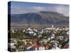 View from the Perlan of Colourful Houses, Reykjavik, Iceland-Gavin Hellier-Stretched Canvas