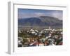 View from the Perlan of Colourful Houses, Reykjavik, Iceland-Gavin Hellier-Framed Photographic Print