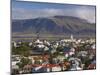 View from the Perlan of Colourful Houses, Reykjavik, Iceland-Gavin Hellier-Mounted Photographic Print