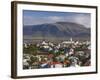 View from the Perlan of Colourful Houses, Reykjavik, Iceland-Gavin Hellier-Framed Photographic Print