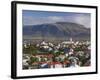 View from the Perlan of Colourful Houses, Reykjavik, Iceland-Gavin Hellier-Framed Photographic Print