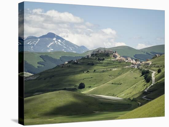 View from the Piano Grande Towards Castelluccio, Umbria, Italy, Europe-Jean Brooks-Stretched Canvas