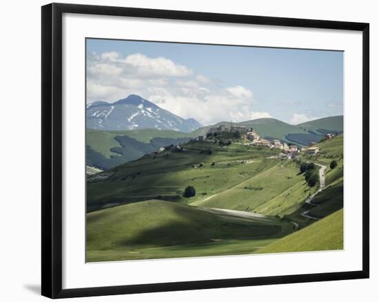 View from the Piano Grande Towards Castelluccio, Umbria, Italy, Europe-Jean Brooks-Framed Photographic Print