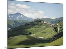 View from the Piano Grande Towards Castelluccio, Umbria, Italy, Europe-Jean Brooks-Mounted Photographic Print