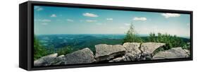 View from the Pinnacle of the Appalachian Trail, Blue Mountain, Appalachian Mountains-null-Framed Stretched Canvas