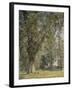 View from the Prater in Vienna (With Tree at Left)-Ferdinand Georg Waldmüller-Framed Giclee Print