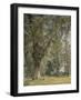 View from the Prater in Vienna (With Tree at Left)-Ferdinand Georg Waldmüller-Framed Giclee Print