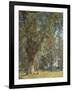 View from the Prater in Vienna (With Tree at Left)-Ferdinand Georg Waldmüller-Framed Giclee Print