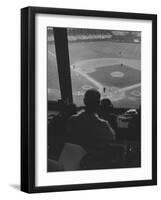 View from the Press Box at Comiskey Park During the 1959 World Series-null-Framed Photographic Print