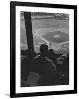 View from the Press Box at Comiskey Park During the 1959 World Series-null-Framed Photographic Print