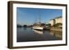 View from the Puente De La Mujer (Bridge of the Woman) of the Museo Fragata Sarmiento and River-Ben Pipe-Framed Photographic Print