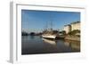 View from the Puente De La Mujer (Bridge of the Woman) of the Museo Fragata Sarmiento and River-Ben Pipe-Framed Photographic Print