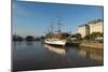 View from the Puente De La Mujer (Bridge of the Woman) of the Museo Fragata Sarmiento and River-Ben Pipe-Mounted Photographic Print