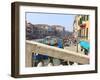 View From the Rialto Bridge, Grand Canal, Venice, UNESCO World Heritage Site, Veneto, Italy, Europe-Amanda Hall-Framed Photographic Print