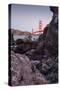 View From The Rocks , Golden Gate Bridge, San Francisco-Vincent James-Stretched Canvas