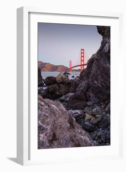 View From The Rocks , Golden Gate Bridge, San Francisco-Vincent James-Framed Photographic Print