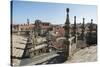 View from the roof of the Cathedral of Santiago de Compostela, UNESCO World Heritage Site, Santiago-Michael Snell-Stretched Canvas