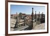 View from the roof of the Cathedral of Santiago de Compostela, UNESCO World Heritage Site, Santiago-Michael Snell-Framed Photographic Print