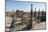 View from the roof of the Cathedral of Santiago de Compostela, UNESCO World Heritage Site, Santiago-Michael Snell-Mounted Photographic Print