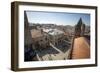 View from the roof of the Cathedral of Santiago de Compostela, UNESCO World Heritage Site, Santiago-Michael Snell-Framed Photographic Print