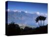 View from the San Pedro Volcano of San Pedro and Lago Atitlan (Lake Atitlan), Guatemala-Aaron McCoy-Stretched Canvas