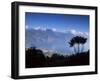 View from the San Pedro Volcano of San Pedro and Lago Atitlan (Lake Atitlan), Guatemala-Aaron McCoy-Framed Photographic Print