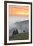 view from the Schauinsland over the Rhine plain at fog, Black Forest, Baden-Wurttemberg, Germany-Markus Lange-Framed Photographic Print