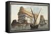 View from the Sea of the Promontory-Pietro Fabris-Framed Stretched Canvas