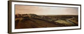 View from the side of Richmond Hill towards the Earl of Rochesters New Park-Leonard Knyff-Framed Giclee Print