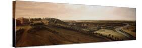 View from the side of Richmond Hill towards the Earl of Rochesters New Park-Leonard Knyff-Stretched Canvas