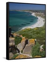 View From the Spanish Tower, Tharros, Sardinia, Italy-Walter Bibikow-Framed Stretched Canvas