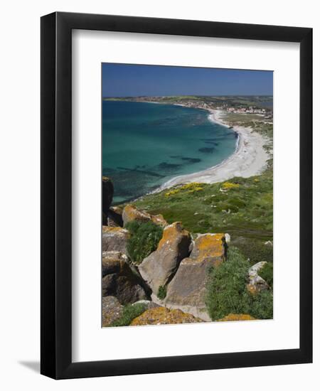 View From the Spanish Tower, Tharros, Sardinia, Italy-Walter Bibikow-Framed Premium Photographic Print