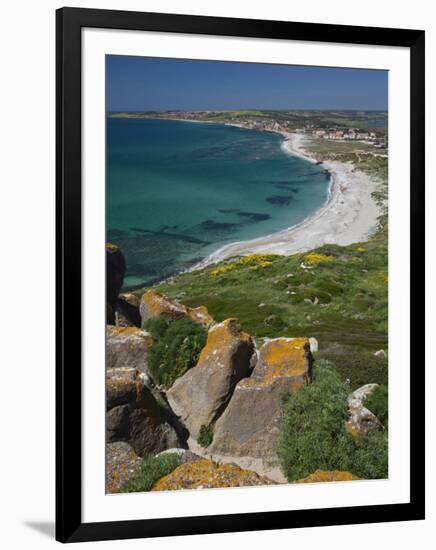 View From the Spanish Tower, Tharros, Sardinia, Italy-Walter Bibikow-Framed Photographic Print