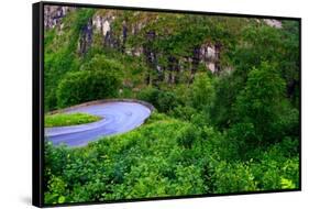 View from the Stalheim Hotel near Gudvangen on the Road to Voss. the Hotel is on a Beautiful Locati-Stefano Amantini-Framed Stretched Canvas