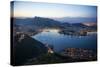 View from the Sugarloaf at Sunset, Rio De Janeiro, Brazil, South America-Michael Runkel-Stretched Canvas
