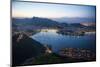 View from the Sugarloaf at Sunset, Rio De Janeiro, Brazil, South America-Michael Runkel-Mounted Photographic Print