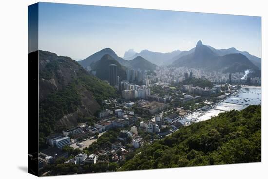 View from the Sugarloaf over Rio De Janeiro, Brazil, South America-Michael Runkel-Stretched Canvas