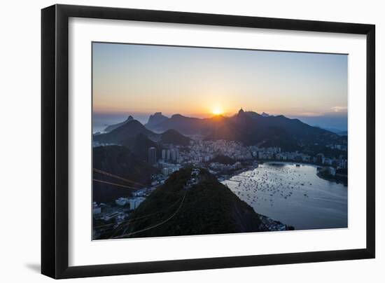 View from the Sugarloaf, Rio De Janeiro, Brazil, South America-Michael Runkel-Framed Photographic Print