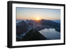 View from the Sugarloaf, Rio De Janeiro, Brazil, South America-Michael Runkel-Framed Photographic Print