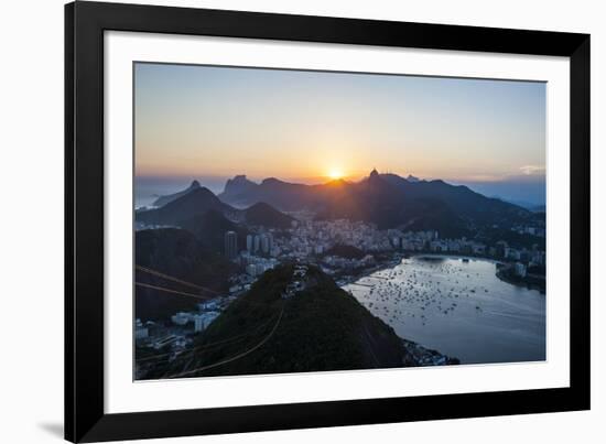View from the Sugarloaf, Rio De Janeiro, Brazil, South America-Michael Runkel-Framed Photographic Print