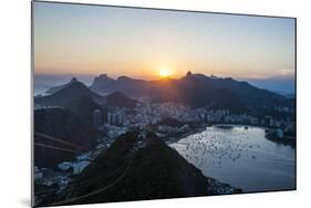 View from the Sugarloaf, Rio De Janeiro, Brazil, South America-Michael Runkel-Mounted Photographic Print
