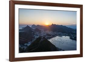 View from the Sugarloaf, Rio De Janeiro, Brazil, South America-Michael Runkel-Framed Photographic Print