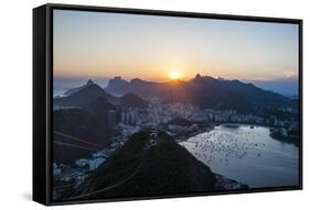 View from the Sugarloaf, Rio De Janeiro, Brazil, South America-Michael Runkel-Framed Stretched Canvas