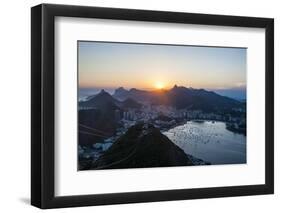 View from the Sugarloaf, Rio De Janeiro, Brazil, South America-Michael Runkel-Framed Photographic Print