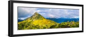 View from the summit of Mt. Verstovia, Sitka, Alaska, USA-Mark A Johnson-Framed Photographic Print